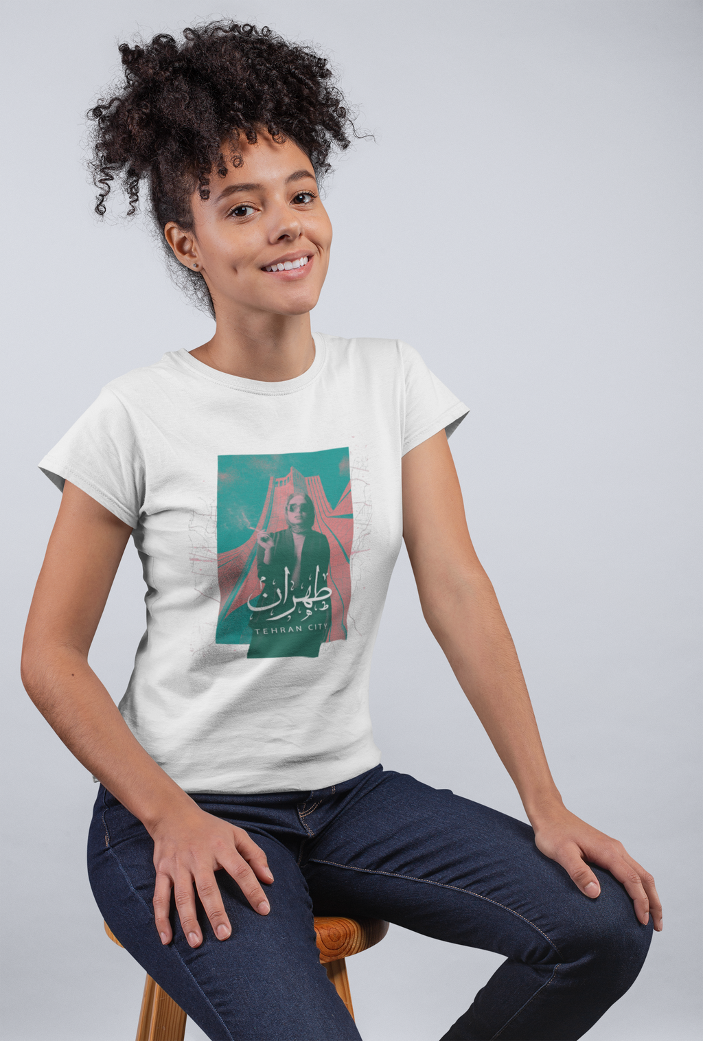 Retro Crop Braves Teheran Tee Shirt