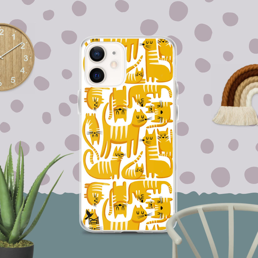 "Cats" iPhone Case by Merle Goll