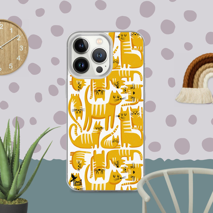 "Cats" iPhone Case by Merle Goll