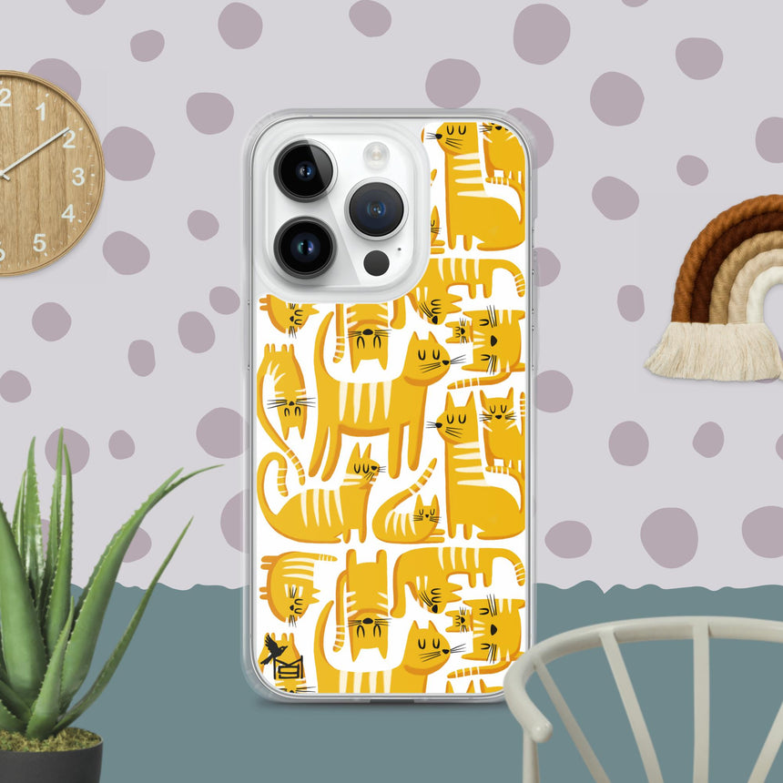 "Cats" iPhone Case by Merle Goll