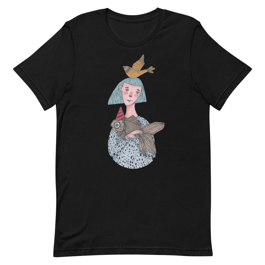 "Fish Lady" T-shirt by Naghmeh Salehi