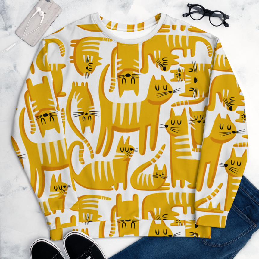 "Cats" Sweatshirt by Merle Goll