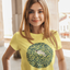 "Yellow Daisy Planet" Women's t-shirt Designed by Xuan Loc Xuan
