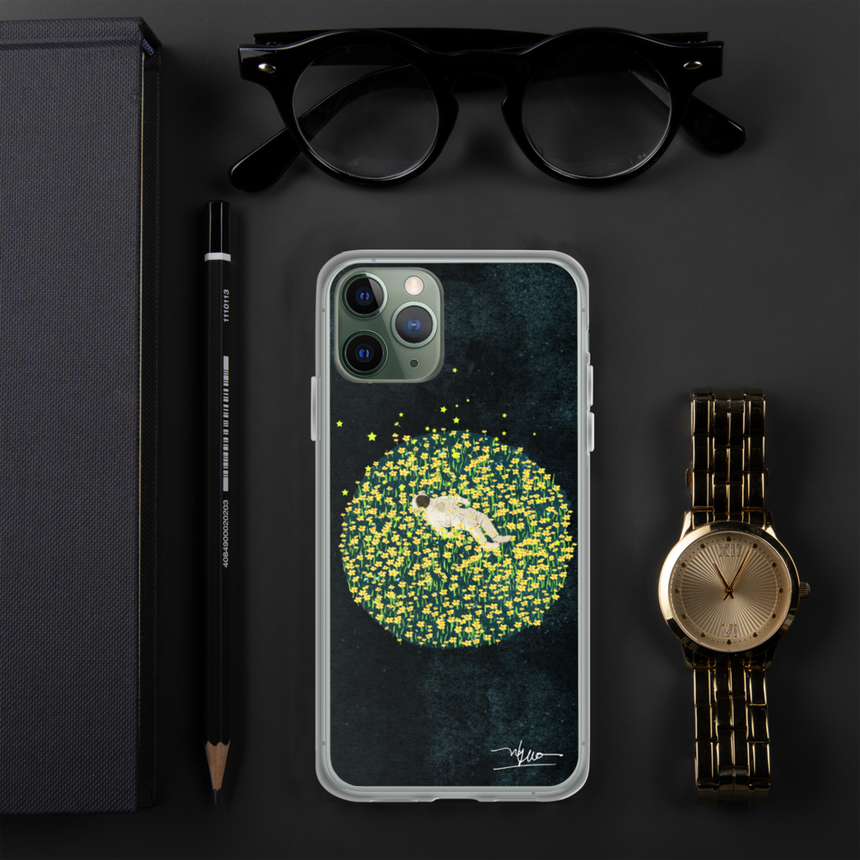"Yellow Daisy Planet" iPhone Case by Xuan Loc Xuan