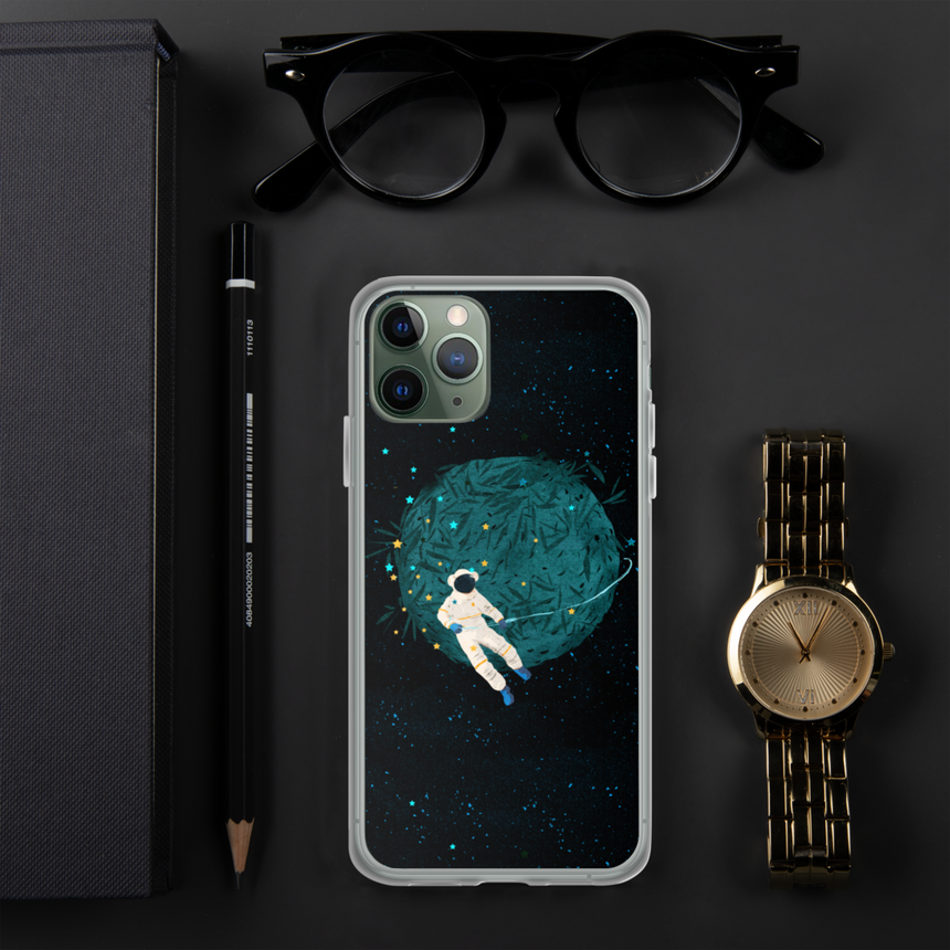 "Bamboo Leaves Planet" iPhone Case by Xuan Loc Xuan