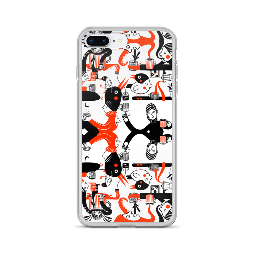 "Cuppa Time" iPhone Case by Merle Goll