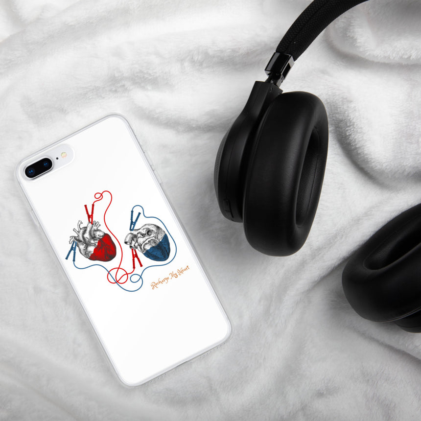 "Recharge My Heart" iPhone Case by Sarai Llamas