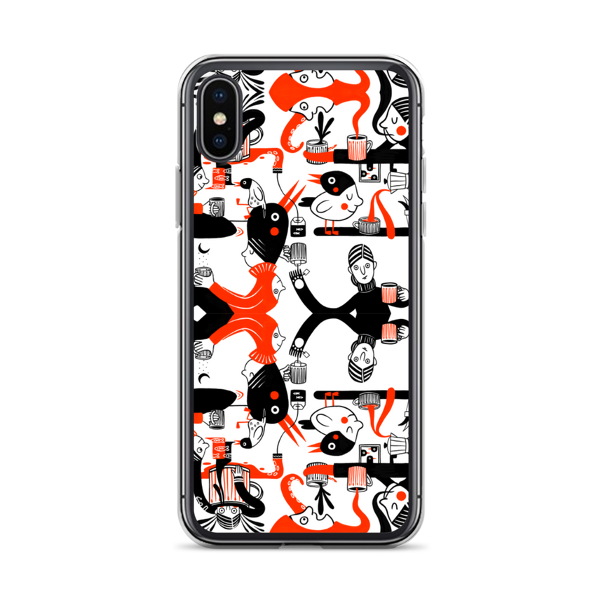 "Cuppa Time" iPhone Case by Merle Goll