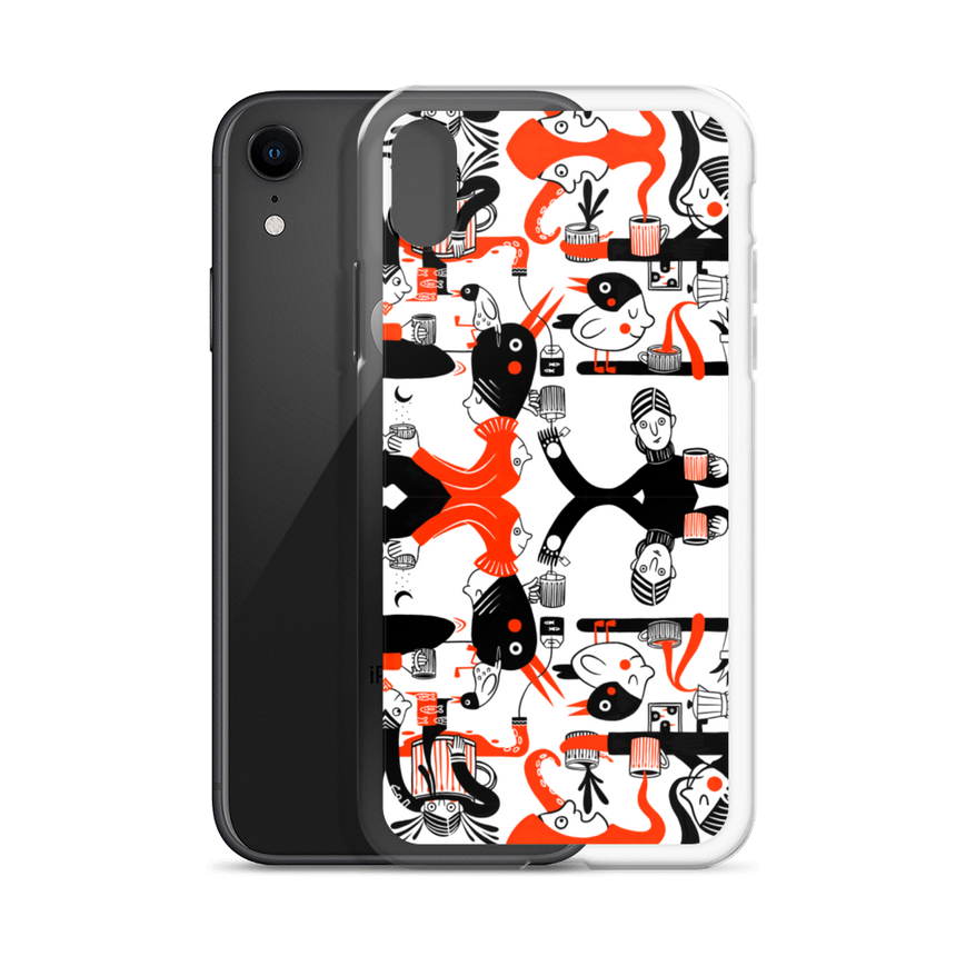 "Cuppa Time" iPhone Case by Merle Goll