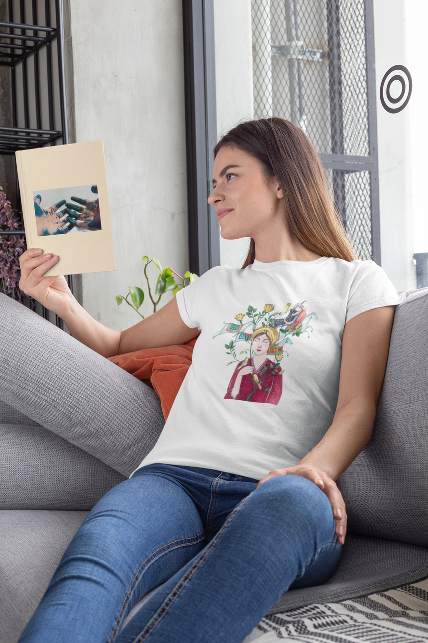 "Tahmineh" Women T-shirt by Saba Soleymani