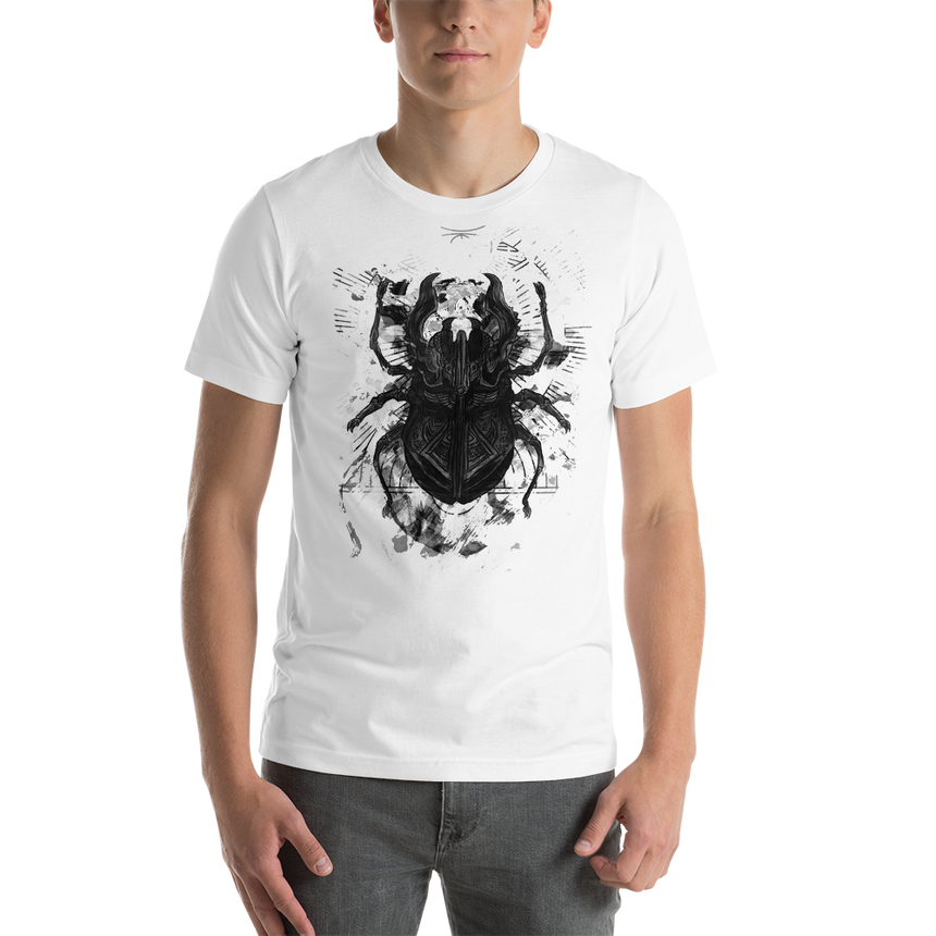 Egyptian Beetle - Aurora T-Shirt Designed by Sam hype waltz