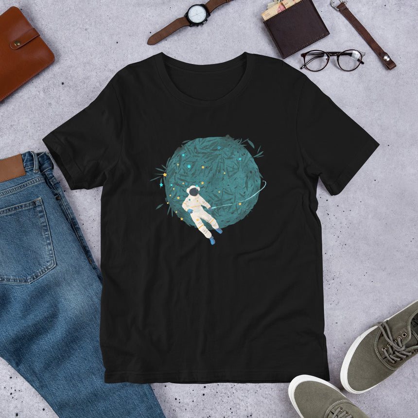 "Bamboo Leaves Planet" T-Shirt by Xuan Loc Xuan