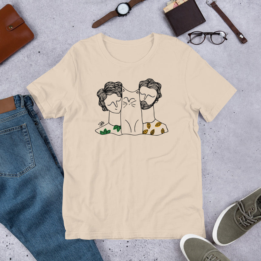 "Cat Lovers" T-Shirt by Marjillu