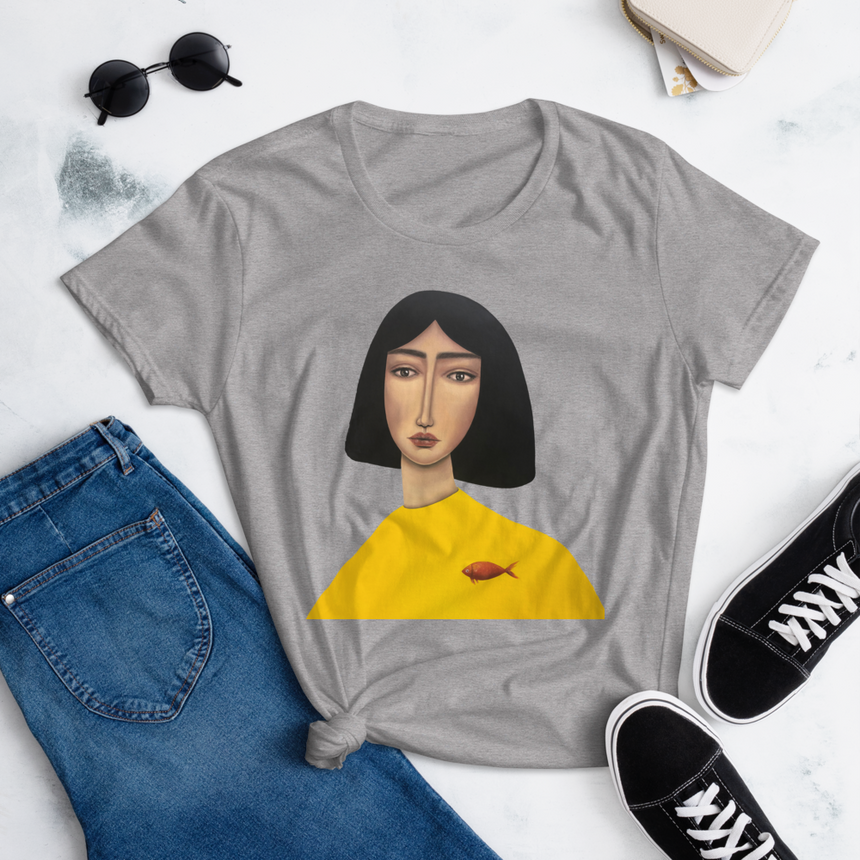"Amnesia" Women T-shirt by Sahar Barbast