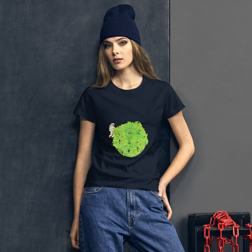 "Tree Planet" Woman T-shirt by Xuan Loc Xuan