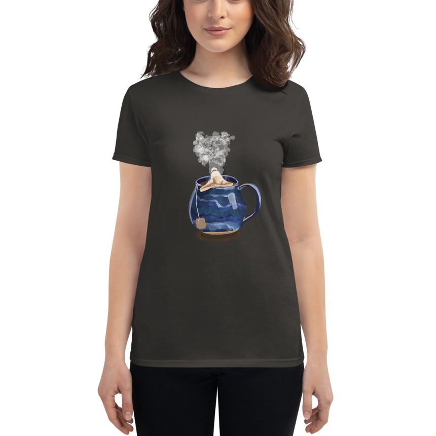 "Tea Bath" Women T-shirt by Tarn Ellis