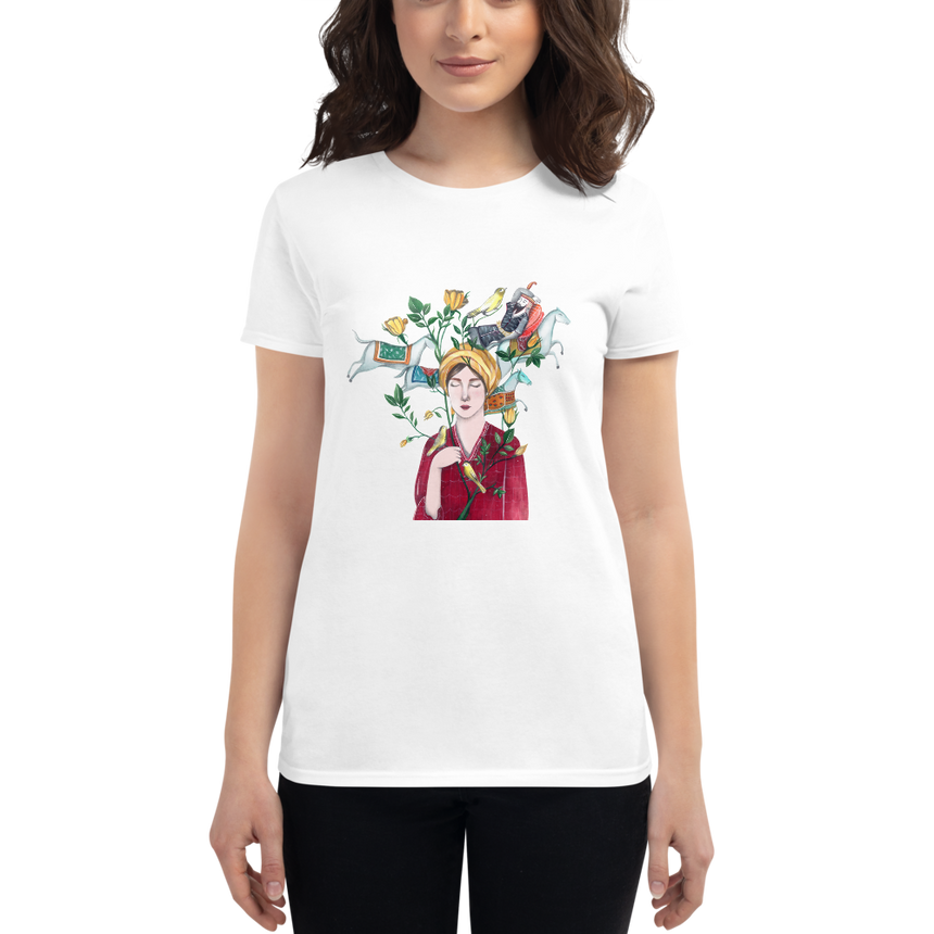 "Tahmineh" Women T-shirt by Saba Soleymani